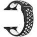 Curea iUni compatibila cu Apple Watch 1/2/3/4/5/6/7, 38mm, Silicon Sport, Negru/Alb